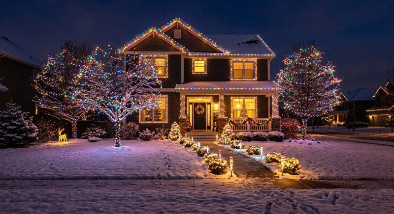 Holiday Lights Installation in Alpharetta, GA