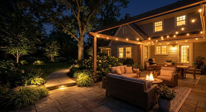 Backyard Lighting Service in Overland Park, KS