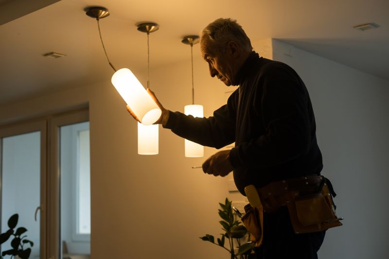 Hanging Light Installation in Olathe, KS