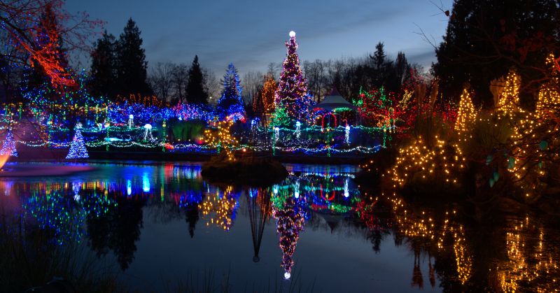 Holiday Lights Hanging in Overland Park, KS