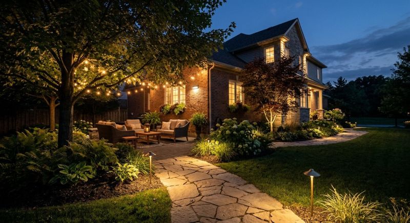 Terrace Lighting Installation in Heber City, UT